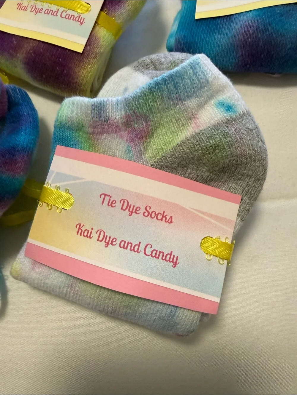 Kids dye @ candy tie-Dyed Socks - Multi Color 10 prs.